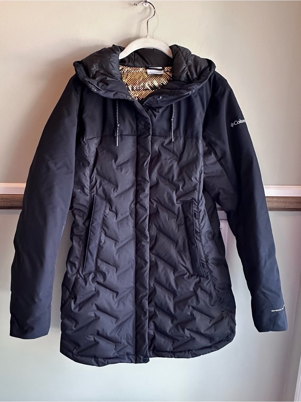 Columbia Black Mountain Croo III Mid 650 Down Puffer Jacket Coat Hooded